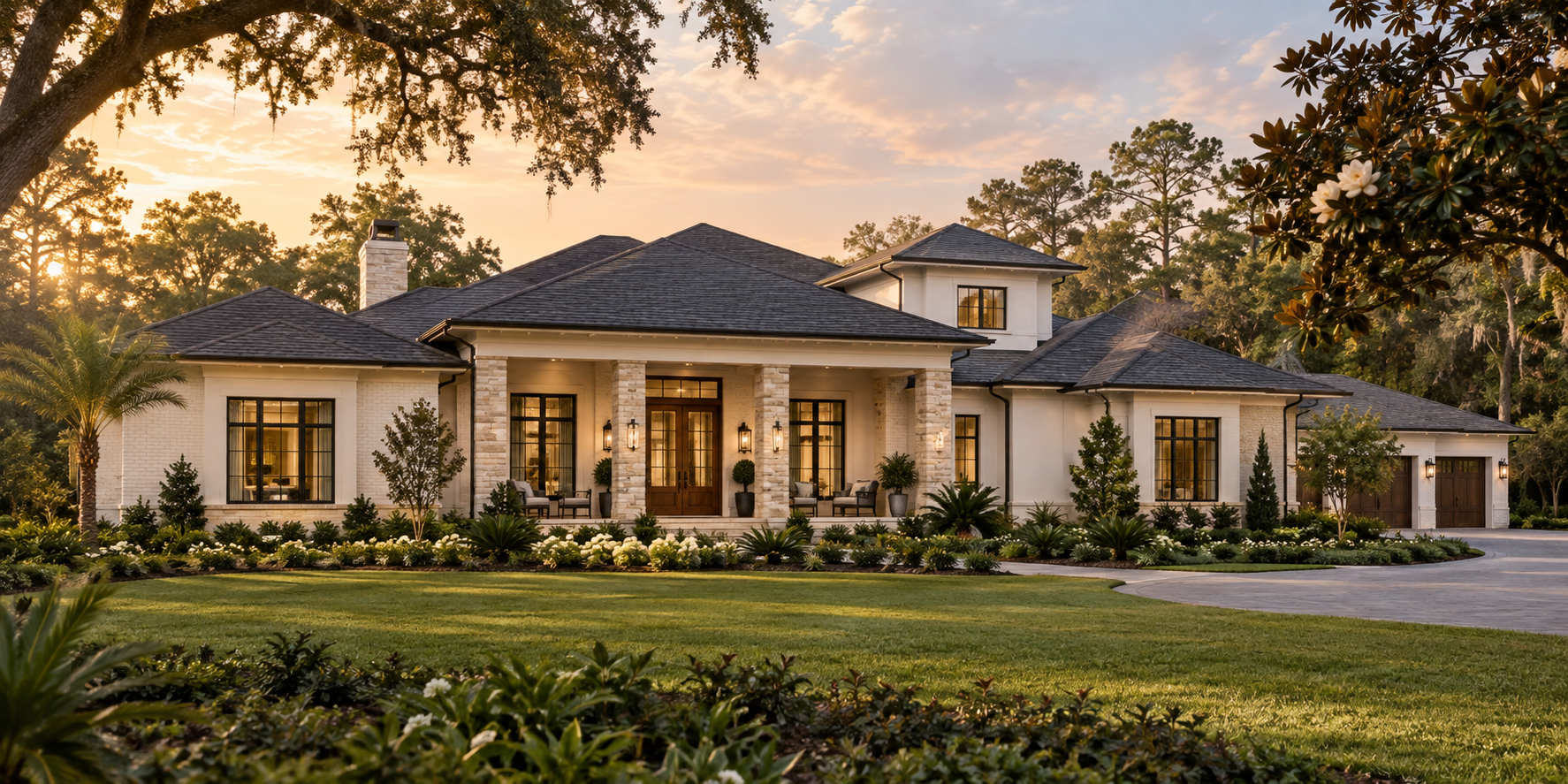 Conceptual Florida transitional exterior for The Magnolia at 10171 Ranchview Drive